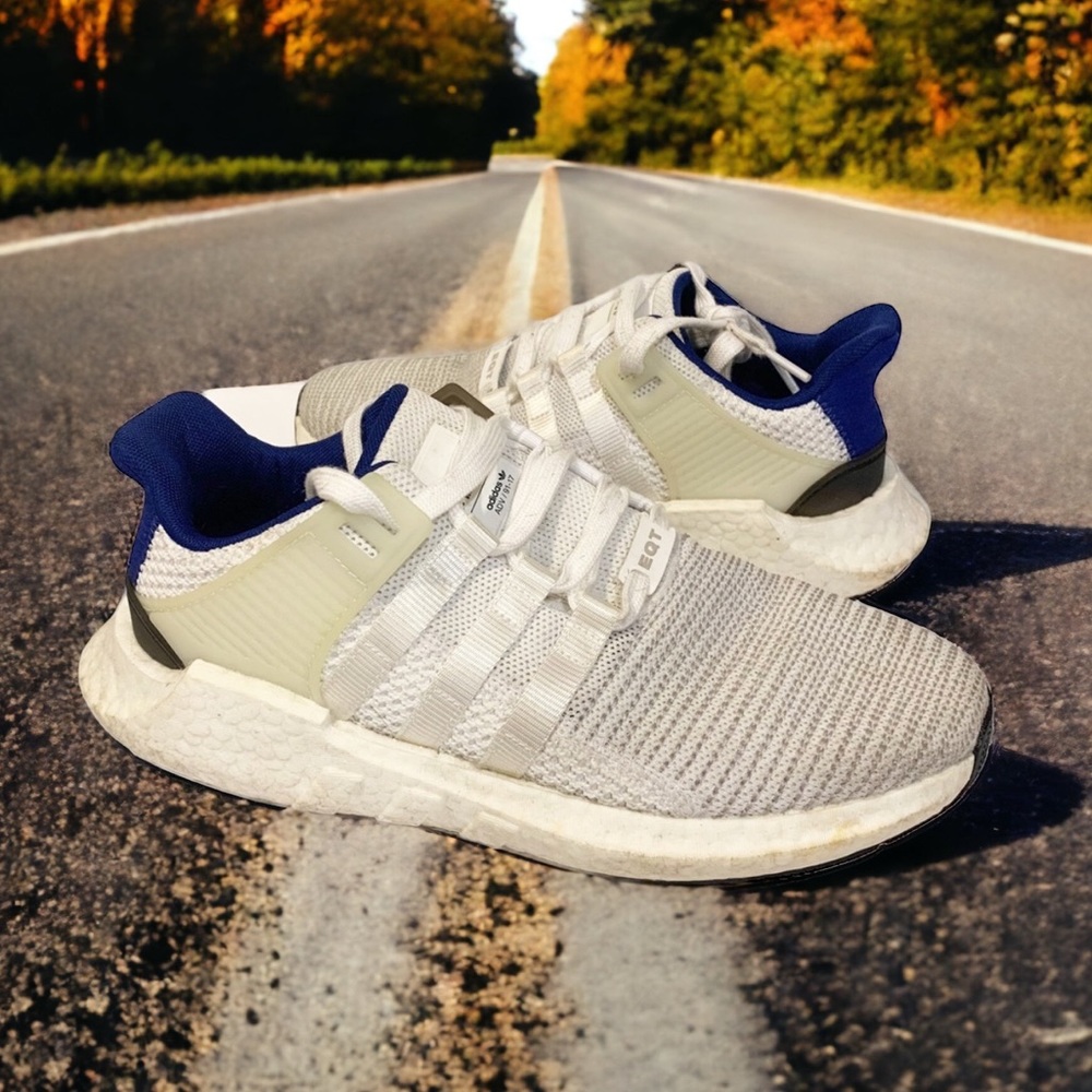 Adidas Size 8 Originals White EQT Support 93/17 Low Top Athletic Running Sneaker